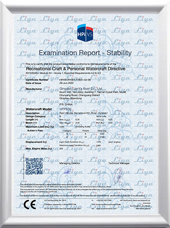 8.3m RIB CE Certification