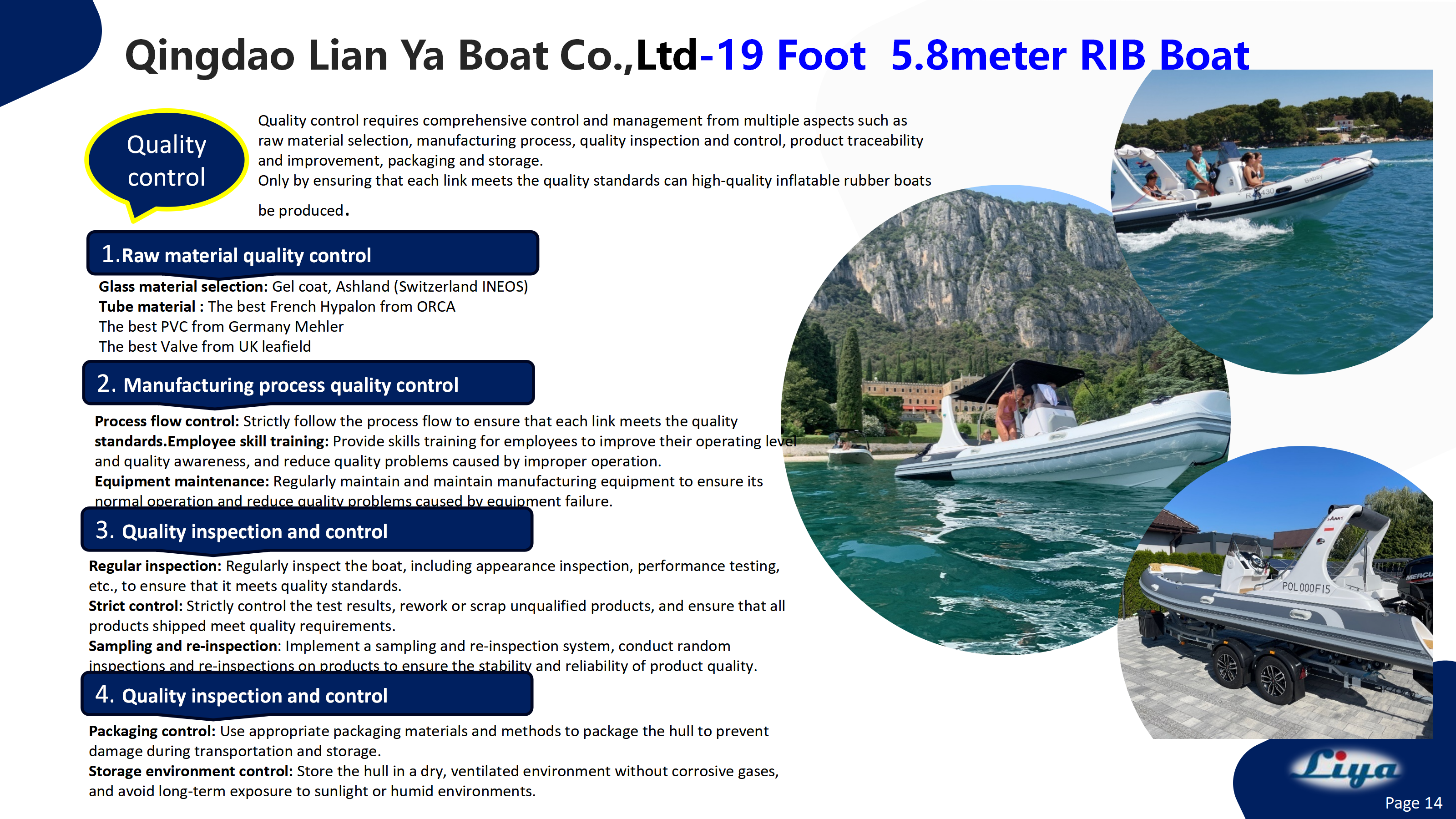 Liya 19 Foot RIB BOAT QUALITY