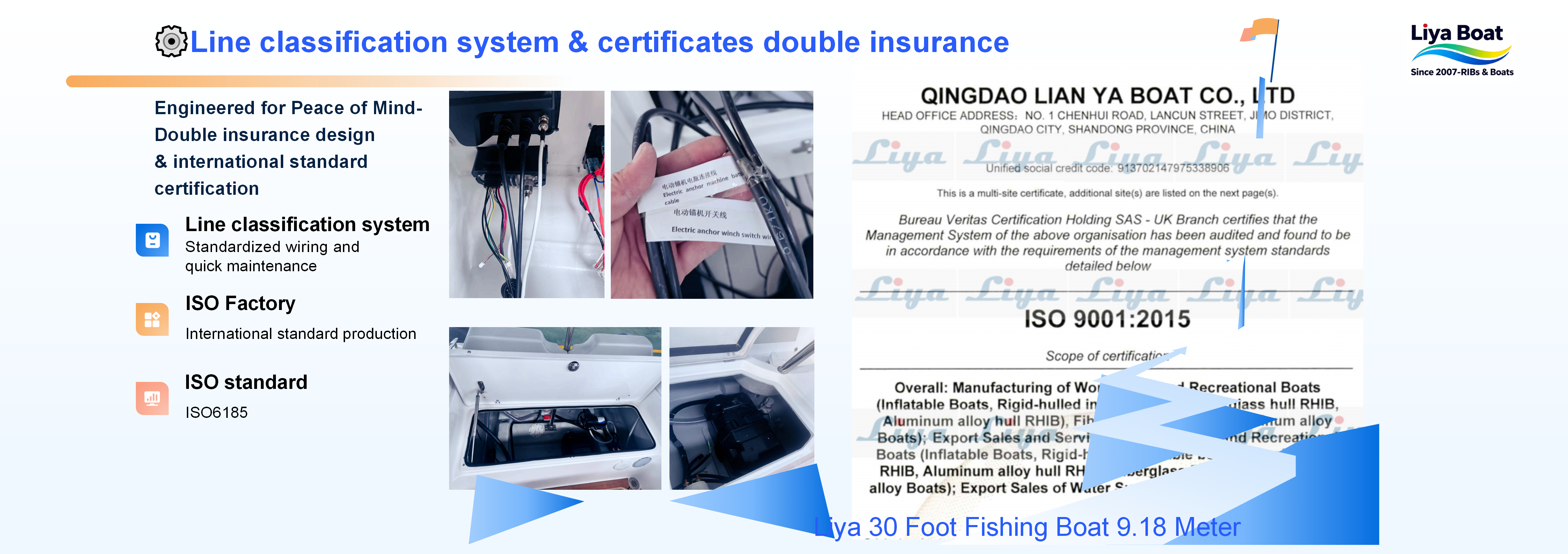 30 foot fishing boat with ISO certificate
