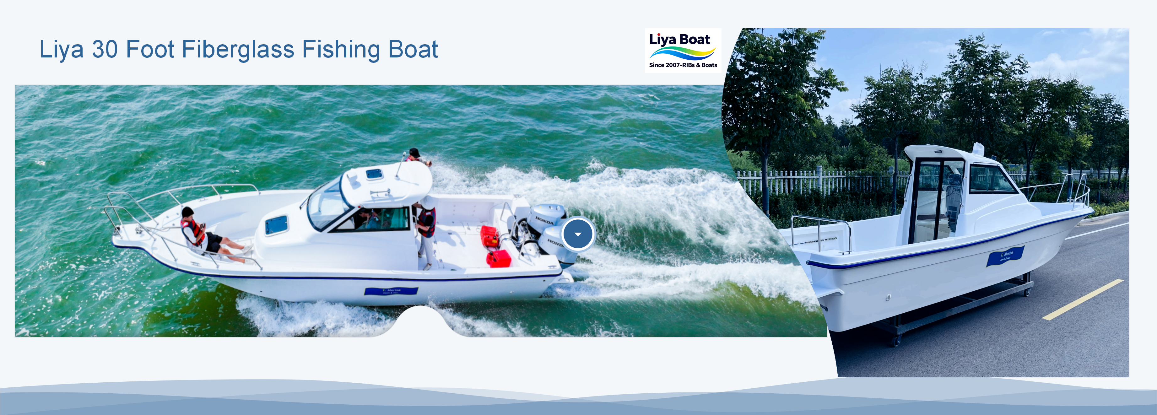 30 foot fiberglass-fishing-boat-with-cabin-full-side-view