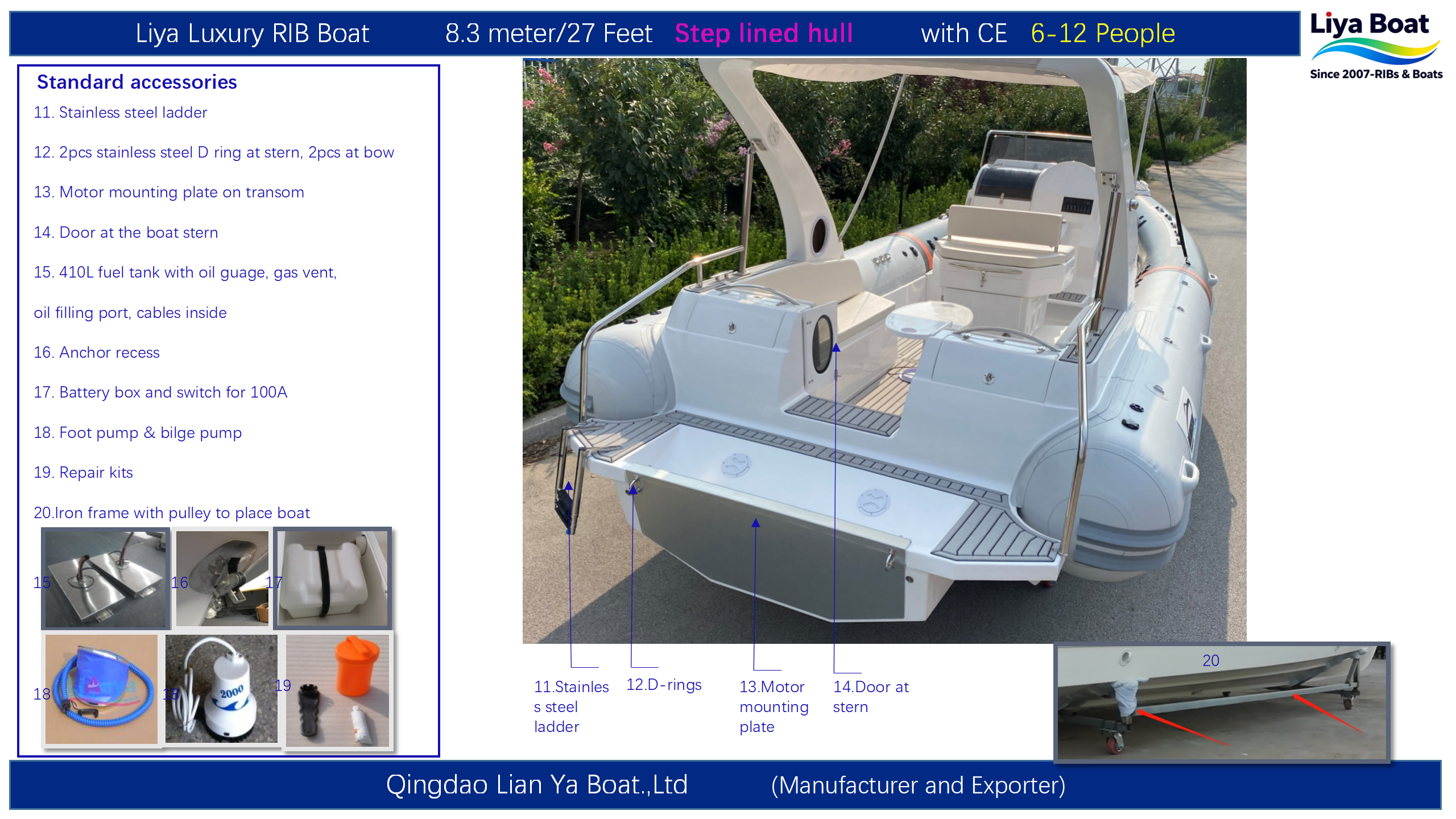 PVC or Hypalon rubbing strake on versatile Cabin RIB PVC or Hypalon rubbing strake on versatile Cabin RIB