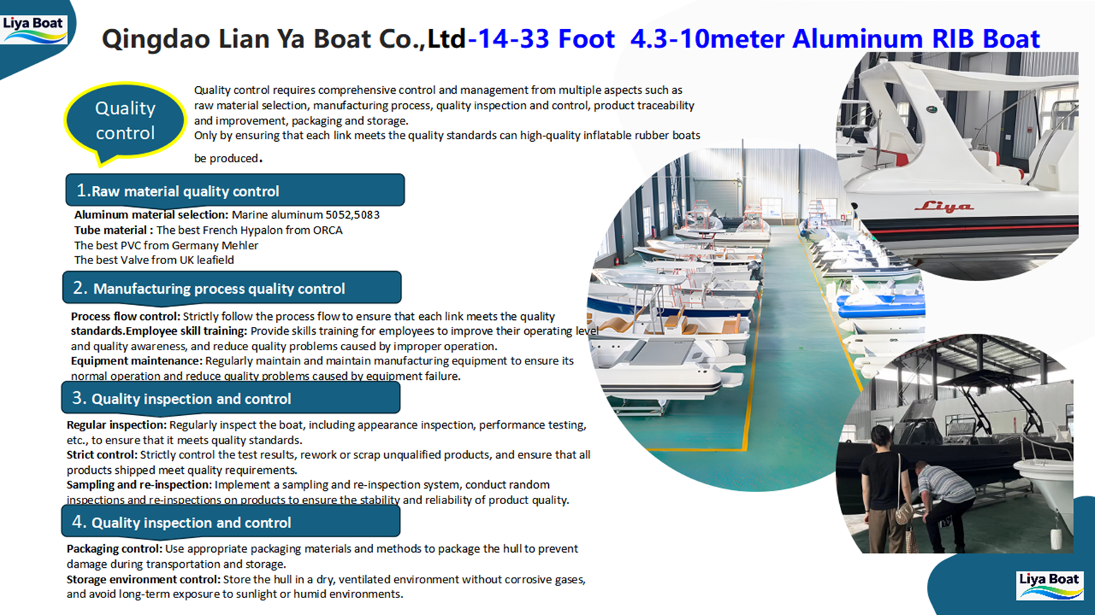 Quality control Quality control for boat