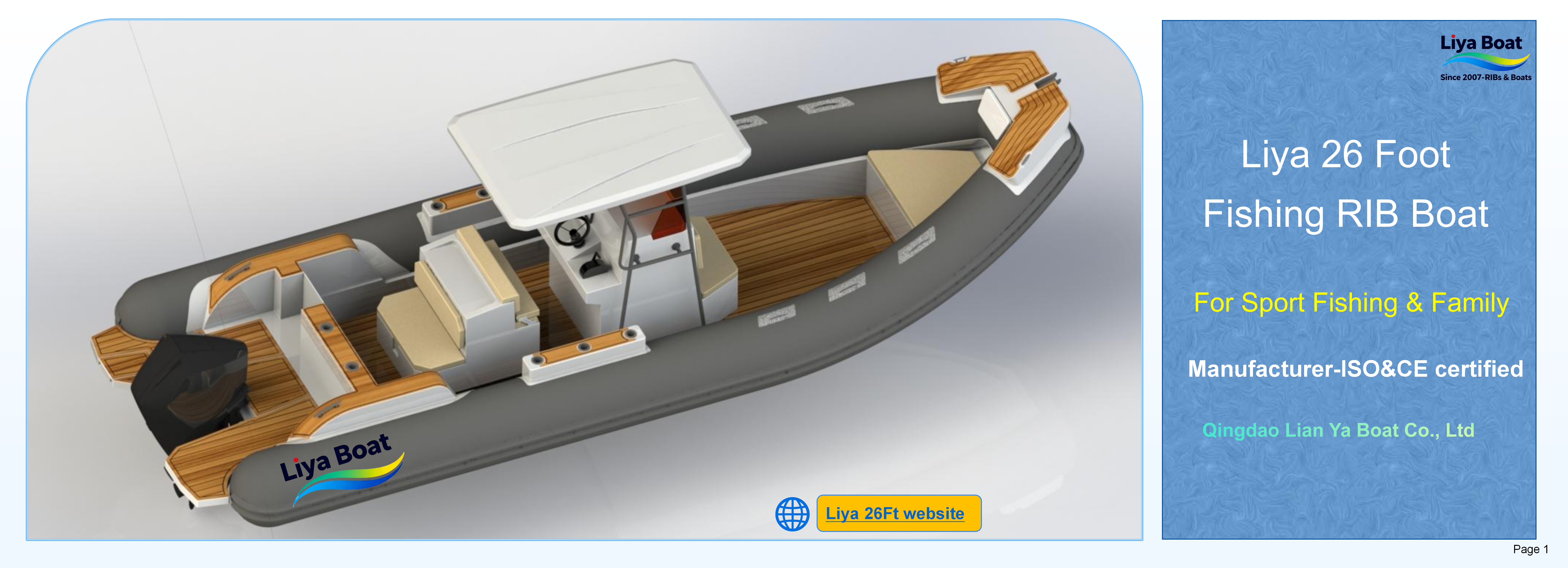 Liya 26 Foot Fishing RIB Boat_01
