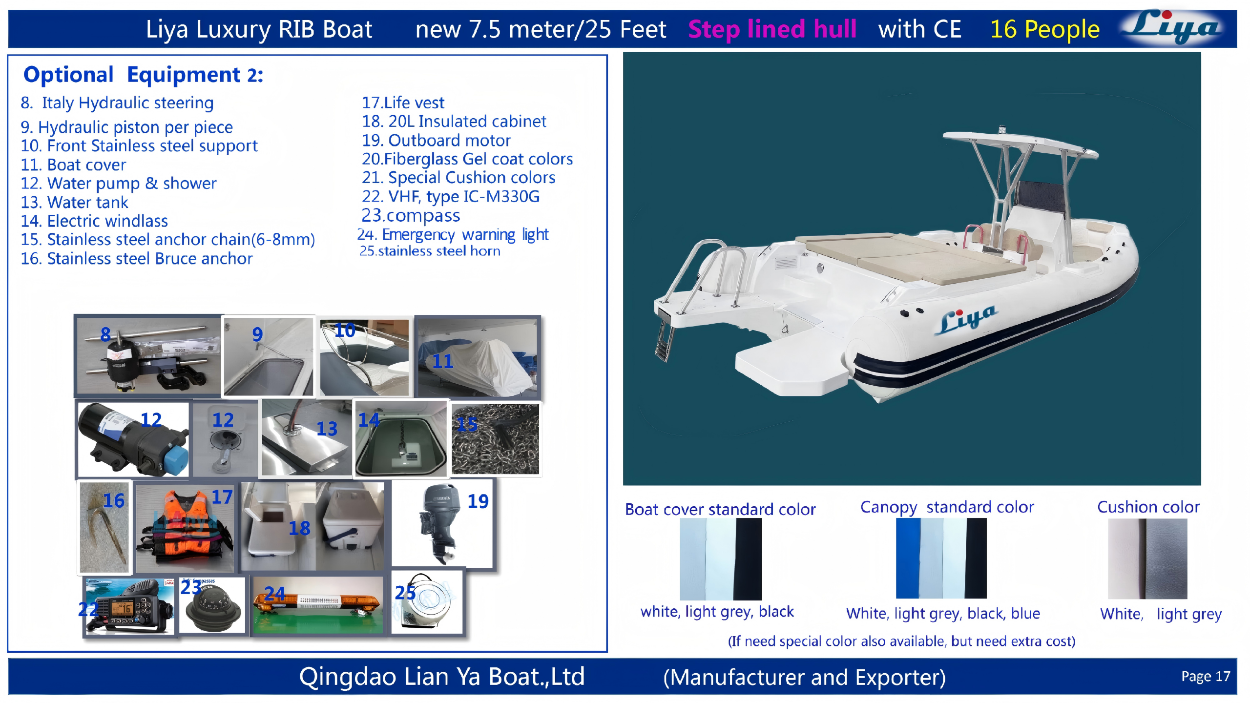 Integrated freshwater tank for convenience during extended holiday voyages
