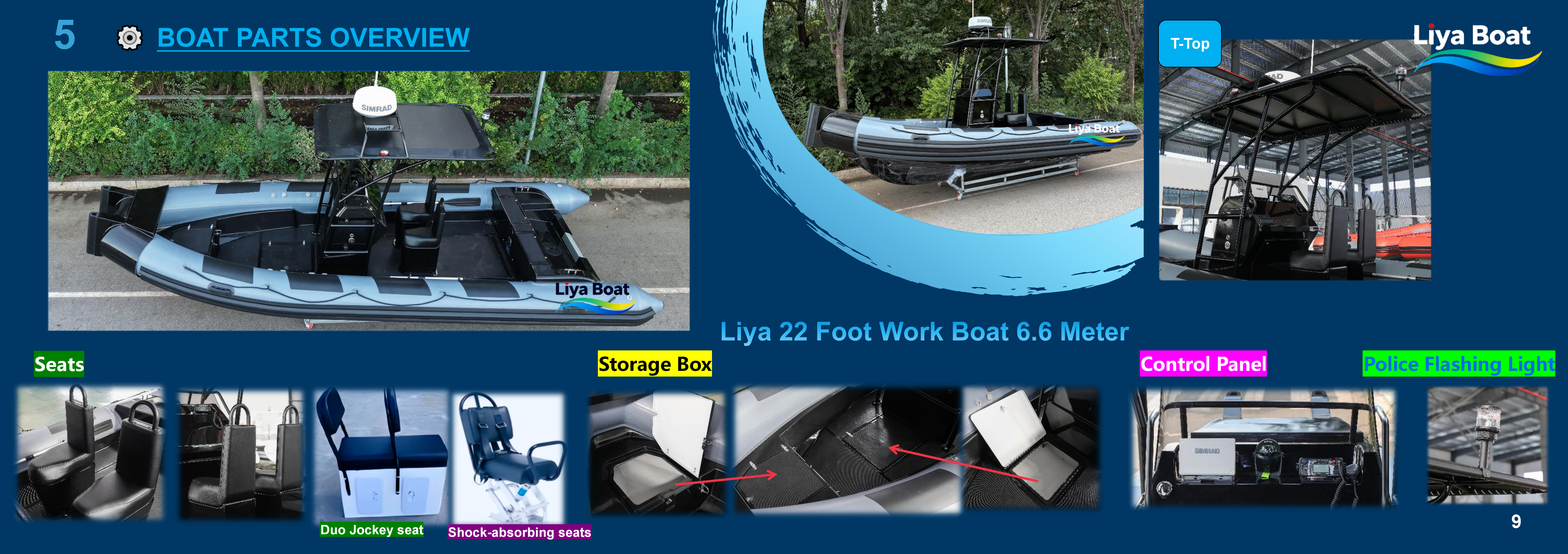Liya 22 Foot Work Boat 6.6M_09