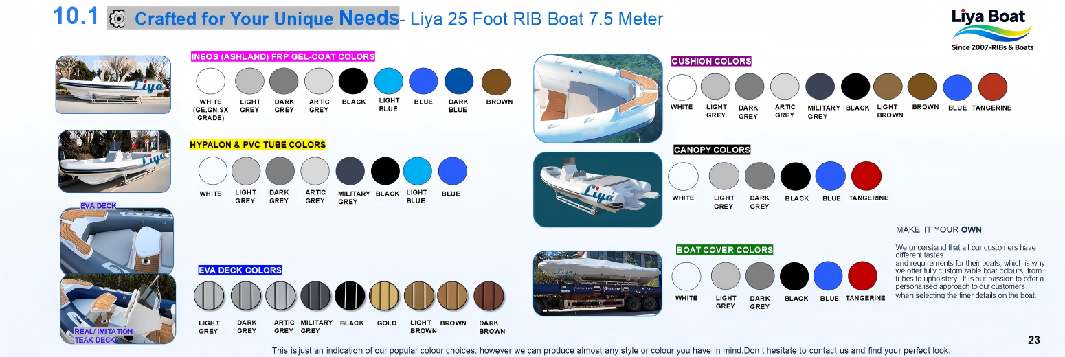 25ft ltaly style Luxury sunbathing boat 25ft ltaly style Luxury sunbathing RIB with swim platform rigid inflatable boat