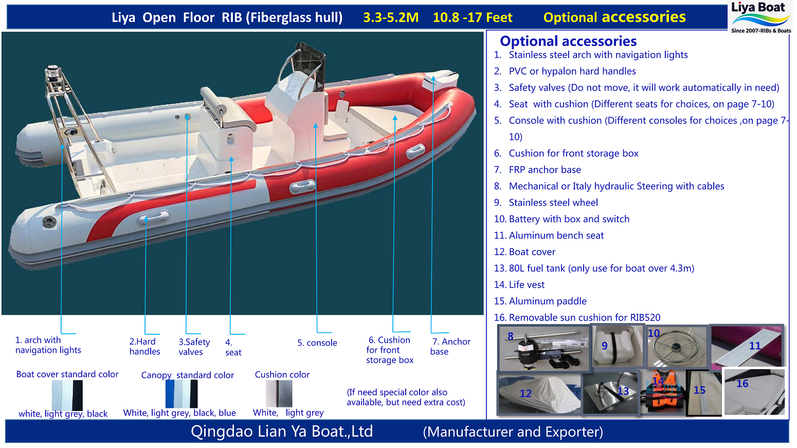 optional accessories open deck optional accessories