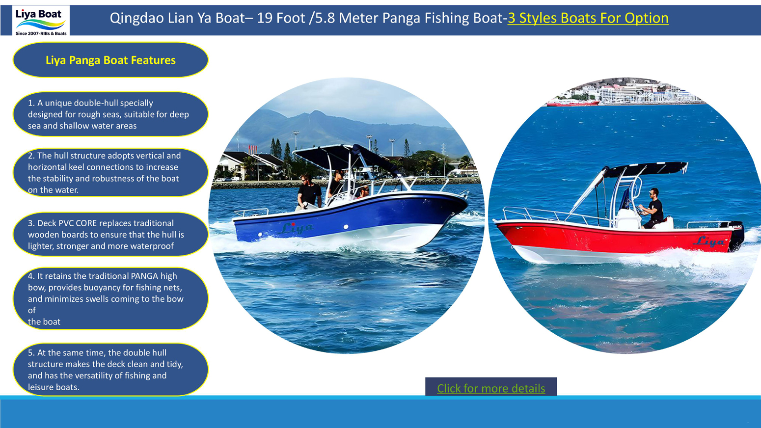 Liya 19 Foot Panga Fishing Boat Liya 19 Foot Panga Fishing Boat