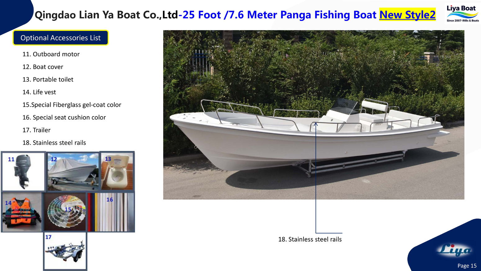 Liya 25 Foot Panga Fishing Boat optional-2