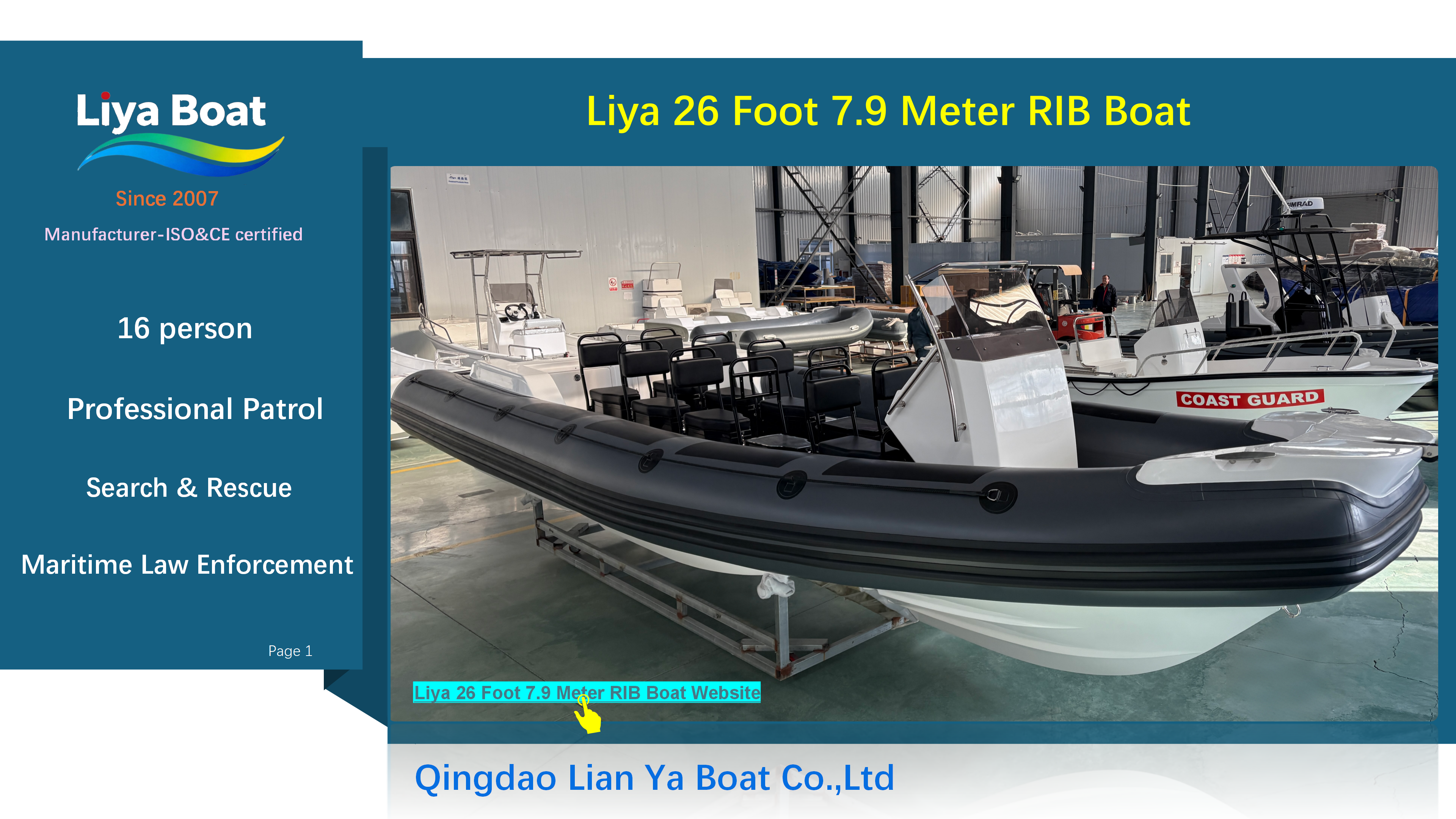 Liya 26 Foot Work RIB Boat_01