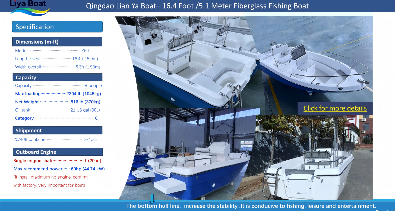 Panga Fishing Boat 16.4 Foot 5Meter Panga Fishing Boat