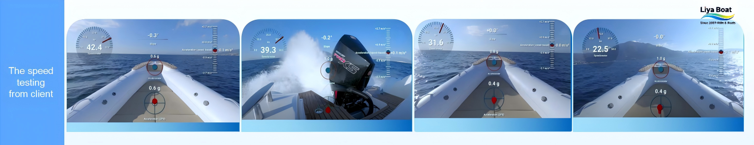 liya 25 foot rib boat speed testing Liya new rigid inflatable boat speed testing