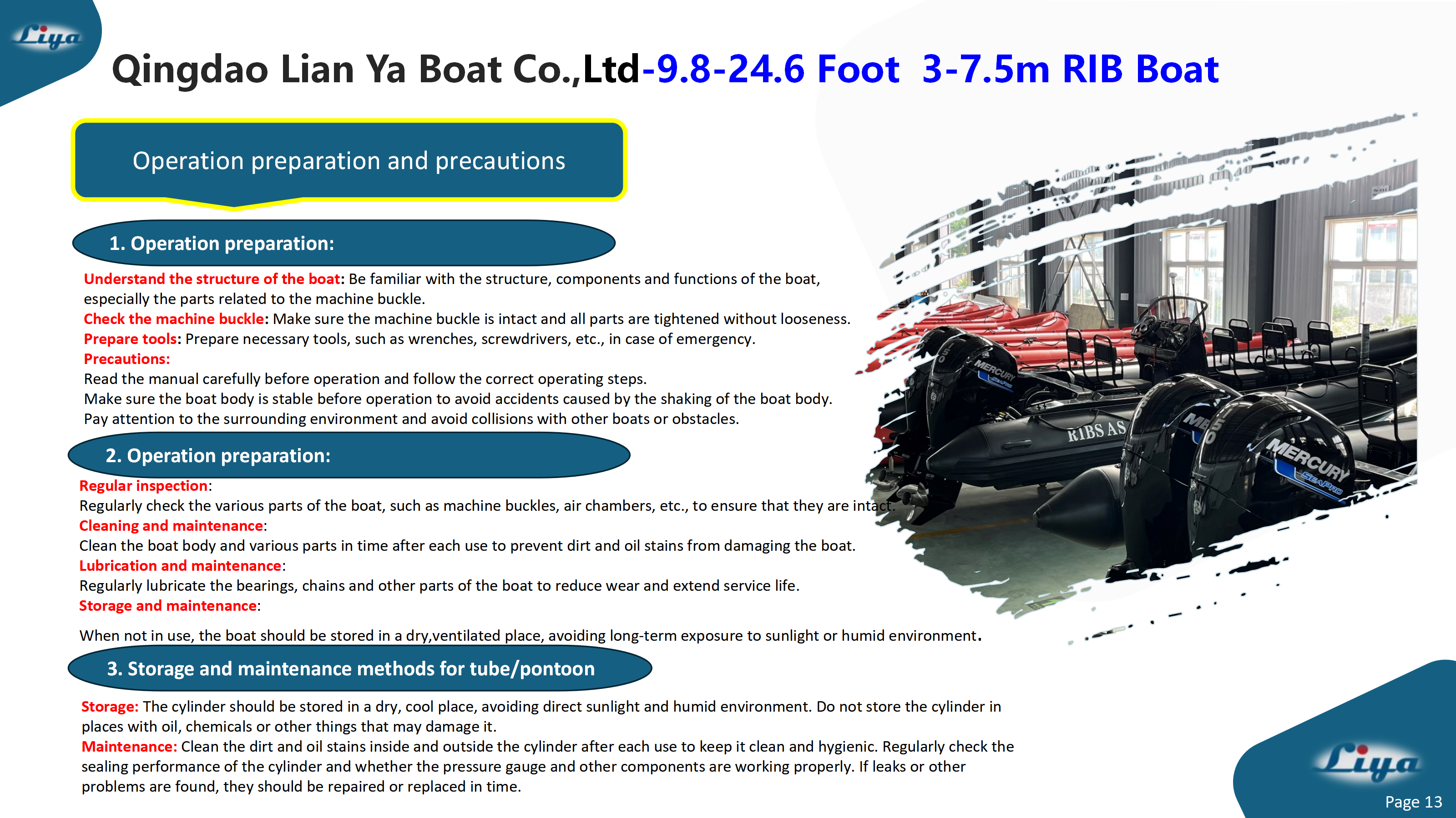 Offshore Patrol RIB Boat Operation & Precautions