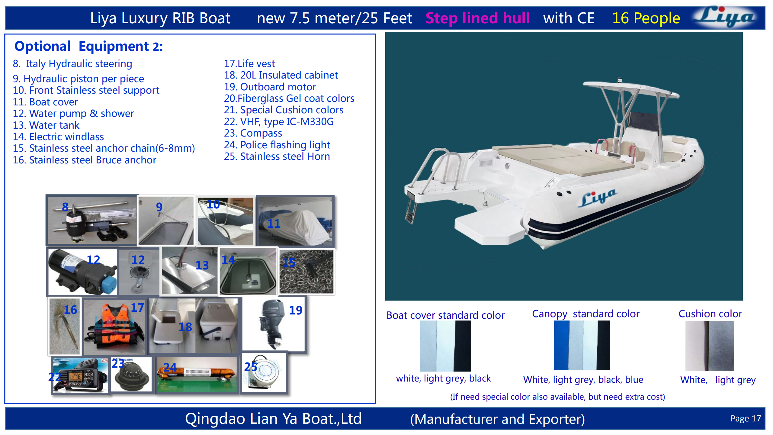 Integrated freshwater tank for convenience during extended holiday voyages