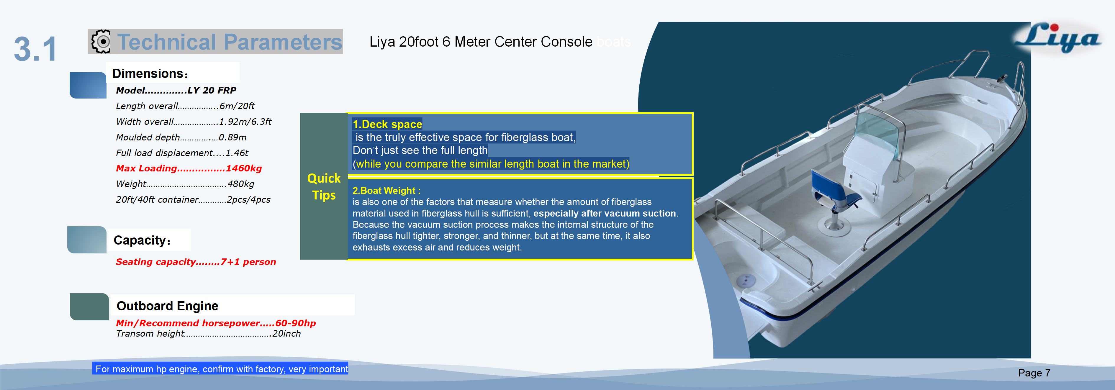 Liya 6m center console boat_07