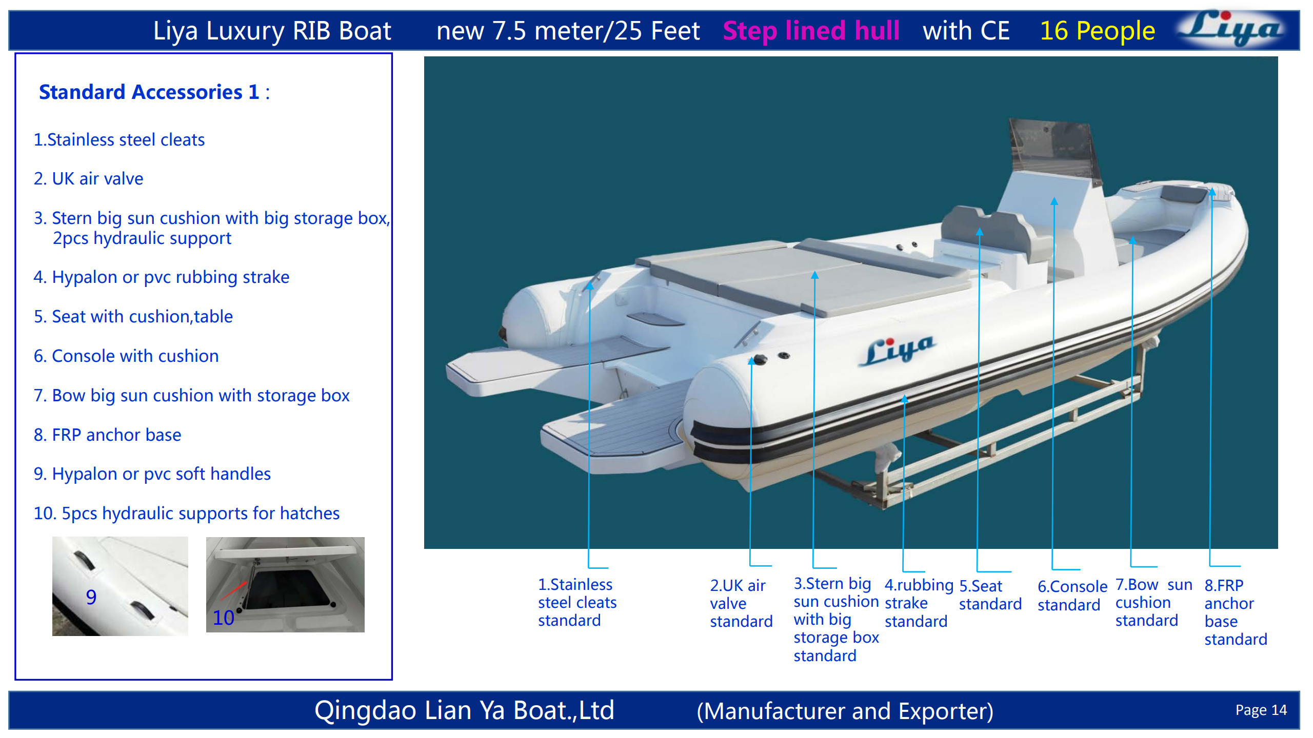 Convenient UK-style air valve for easy setup of your luxury inflatable boat