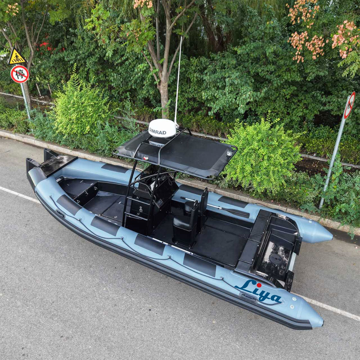 reinforced bow with heavy-duty impact protection on the Liya 6.6m military RIB, built for durability in demanding operations.