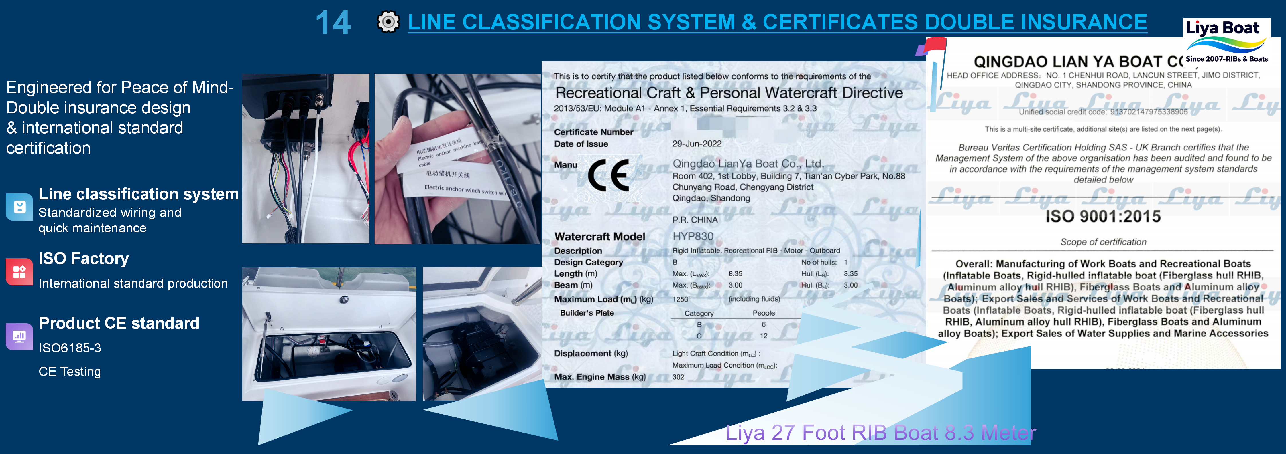 27ft rescue rib boat with ce