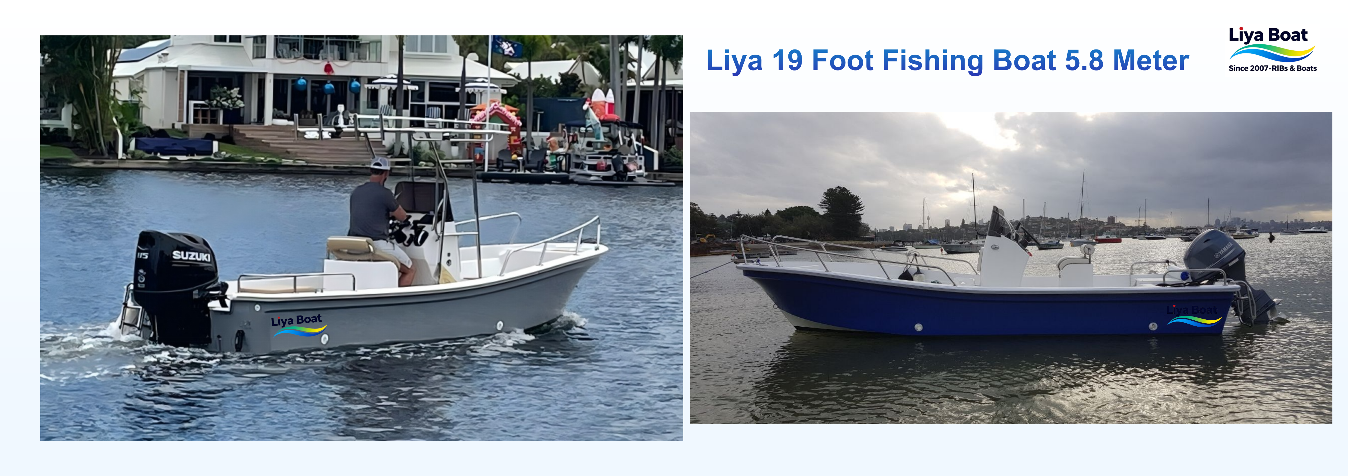 Center console FRP panga boat. Perfect for 8 person offshore fishing,leisure & touring.