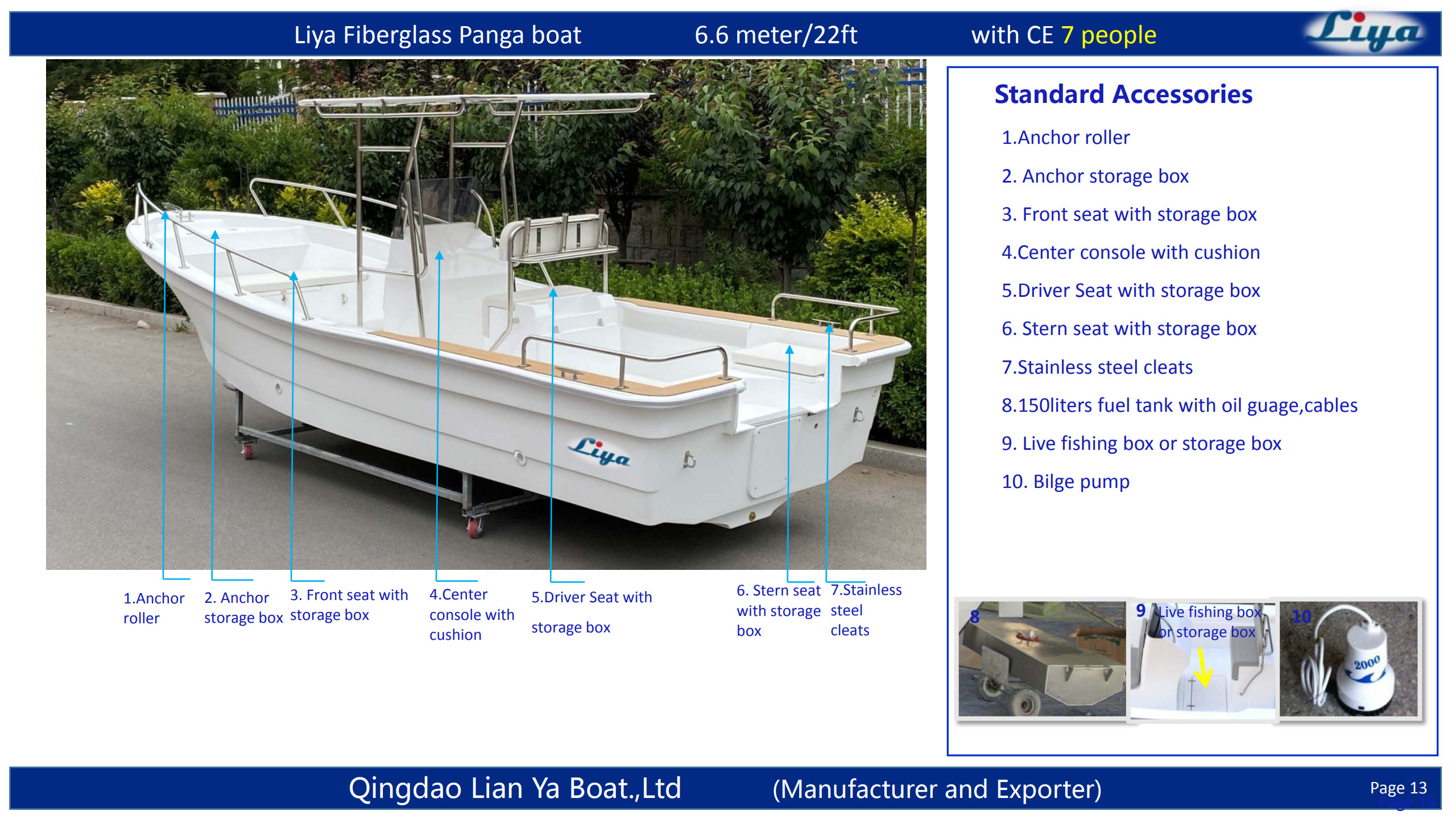 22FT Center Console Fishing Boat Standard 