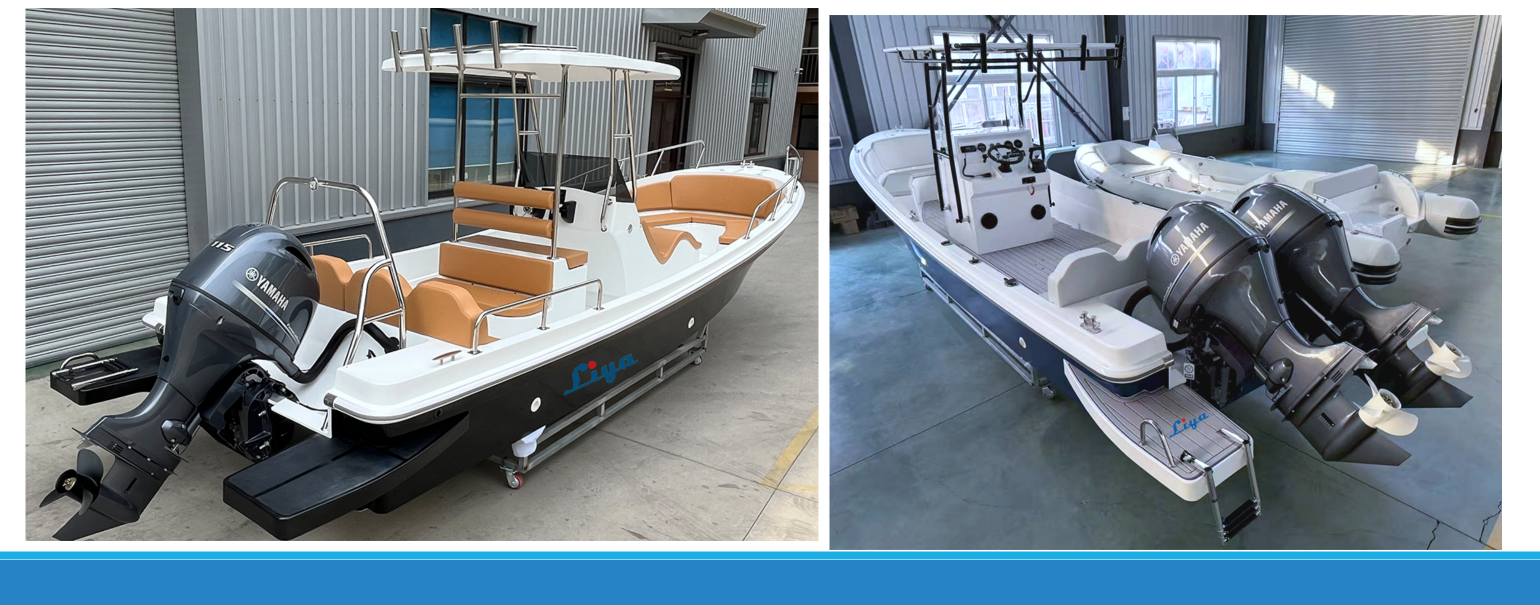  customizable fishing boat with livewell and rod holders