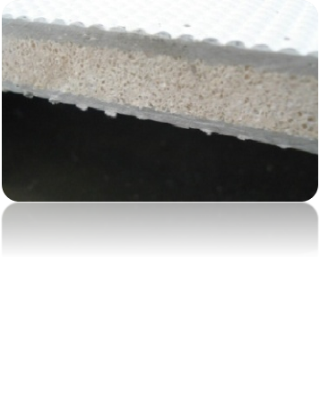 Fiberglass deck with PVC core