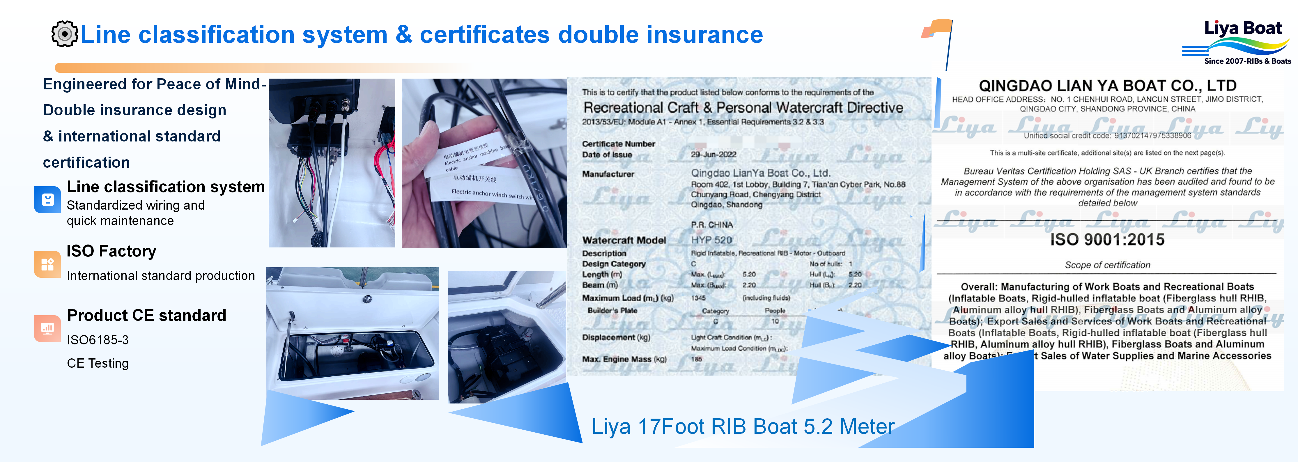 17ft affordable rib boat with ce certificates