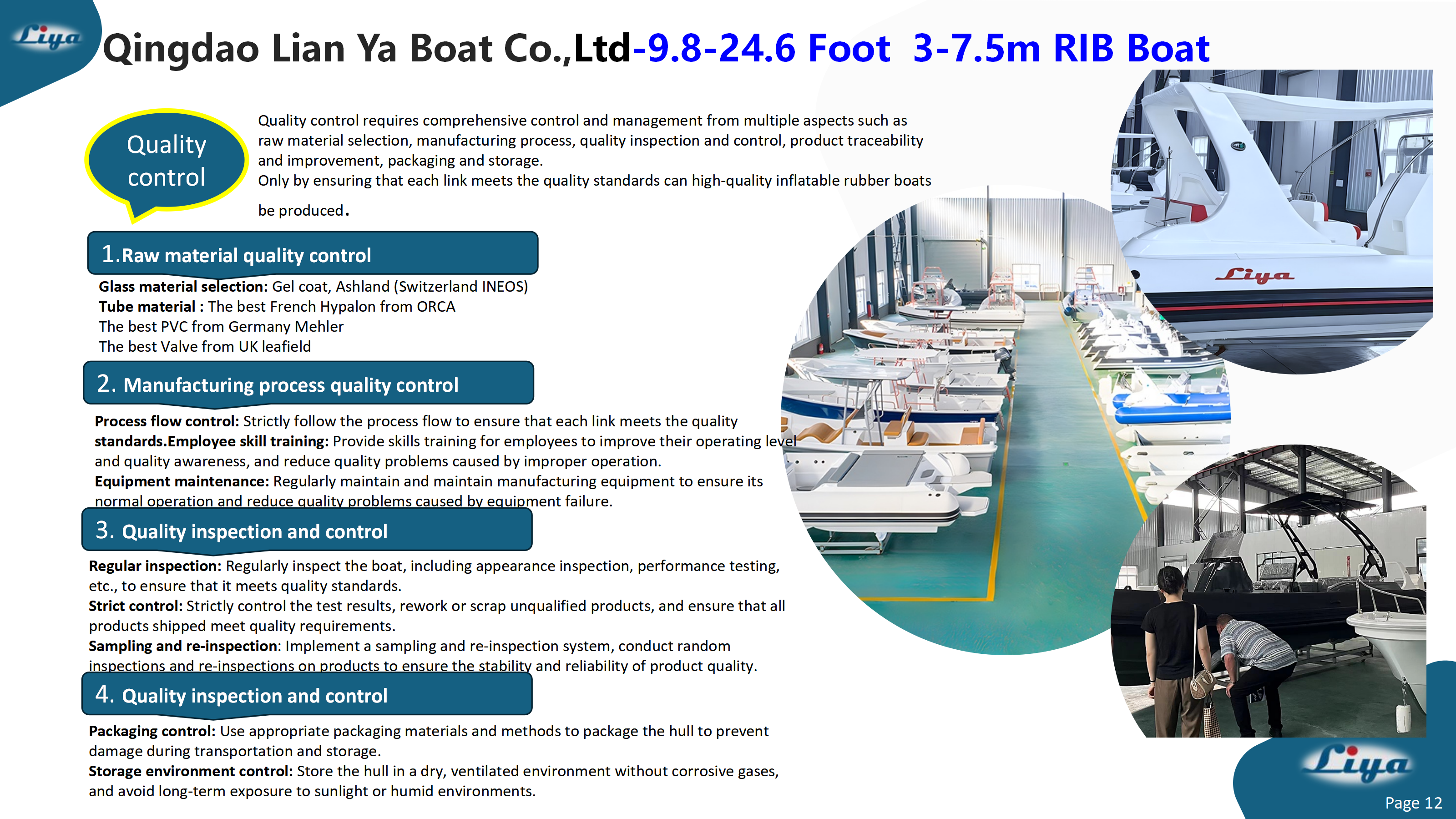 19-25FT Heavy Duty Inflatable Work Boat Quality Control