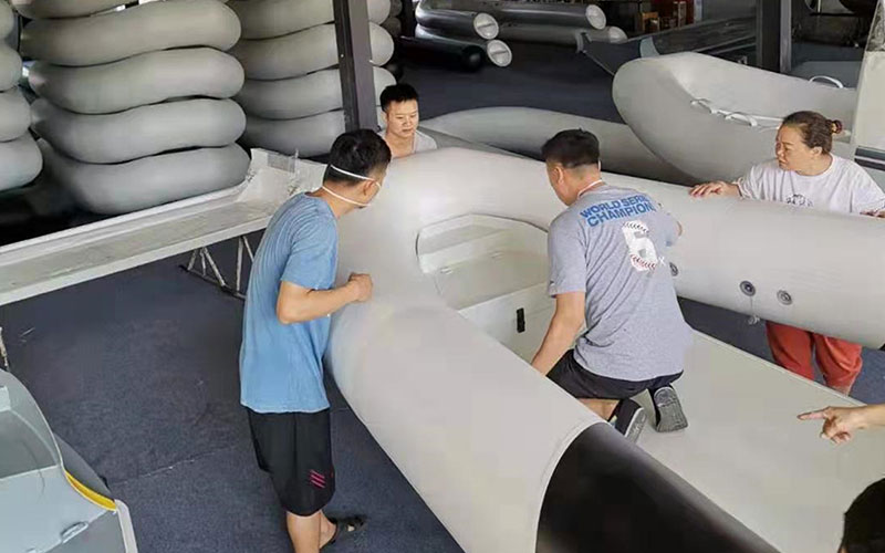 Hypalon inflatable boat