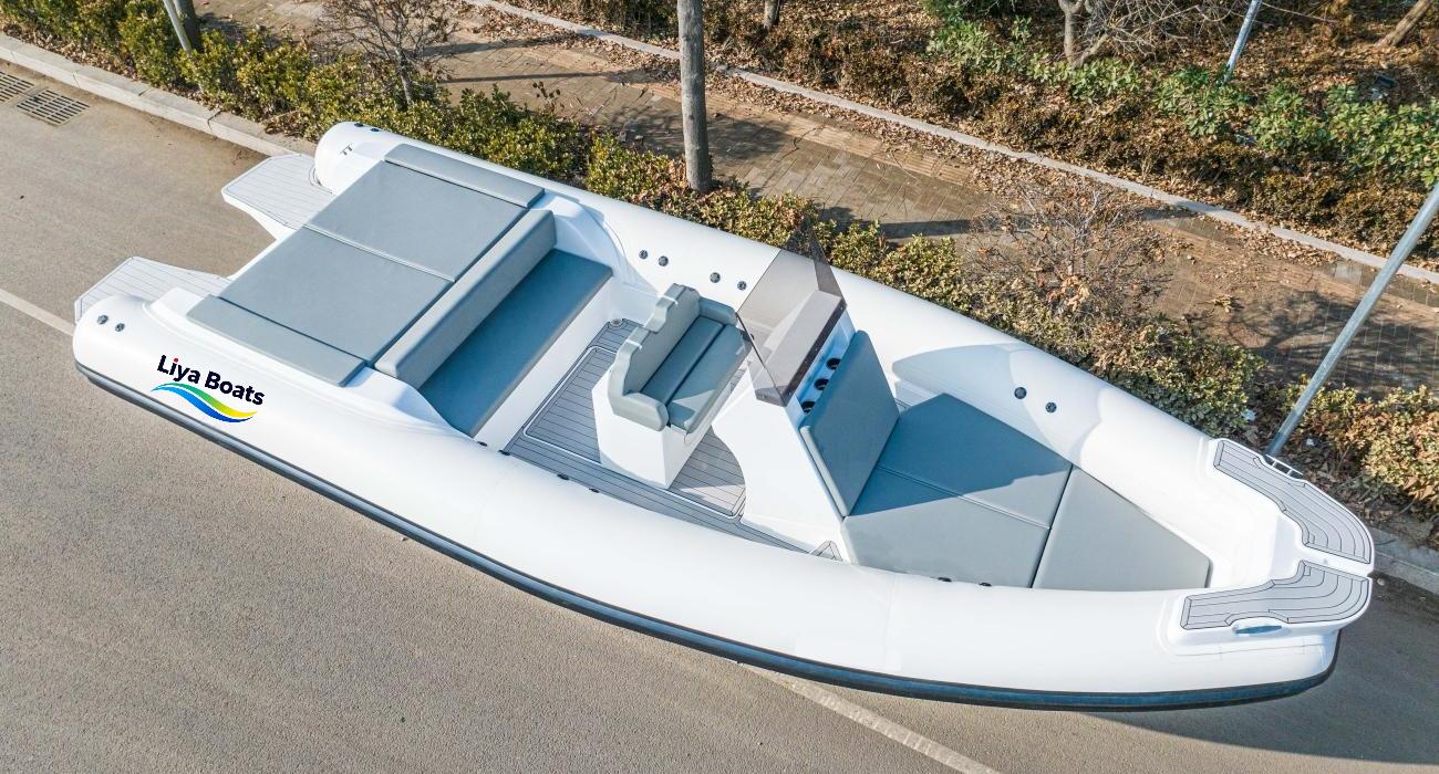 Liya 25ft ltaly Style Luxury RlB Boat with Large Sunbed-CE Certified for 16
