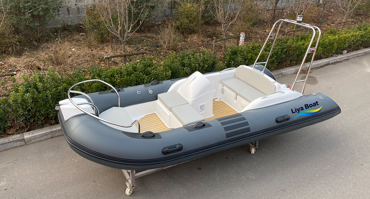 Liya 4.3m Yacht Tender RIB Dinghy 14ft,Side Console,7 Person,CE Certified