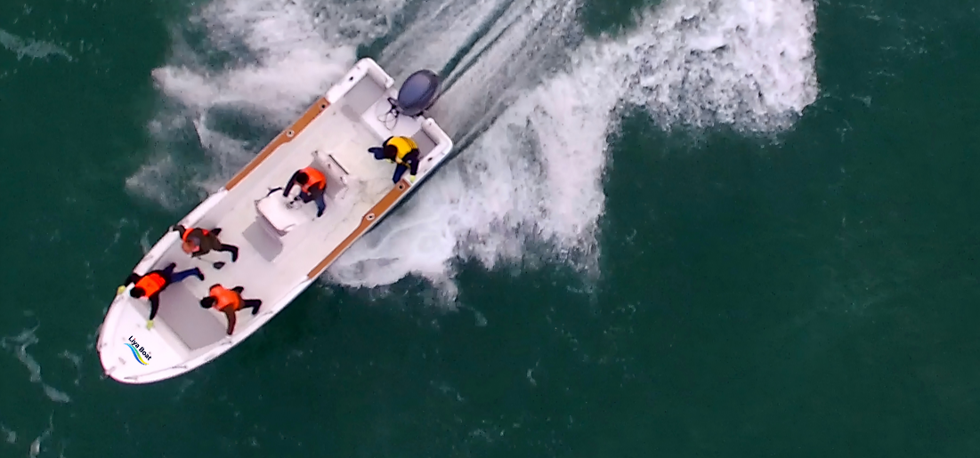 Liya 22FT Deep-V Hull Fiberglass Panga Skiff Boat, 7 Passengers,CE Certified