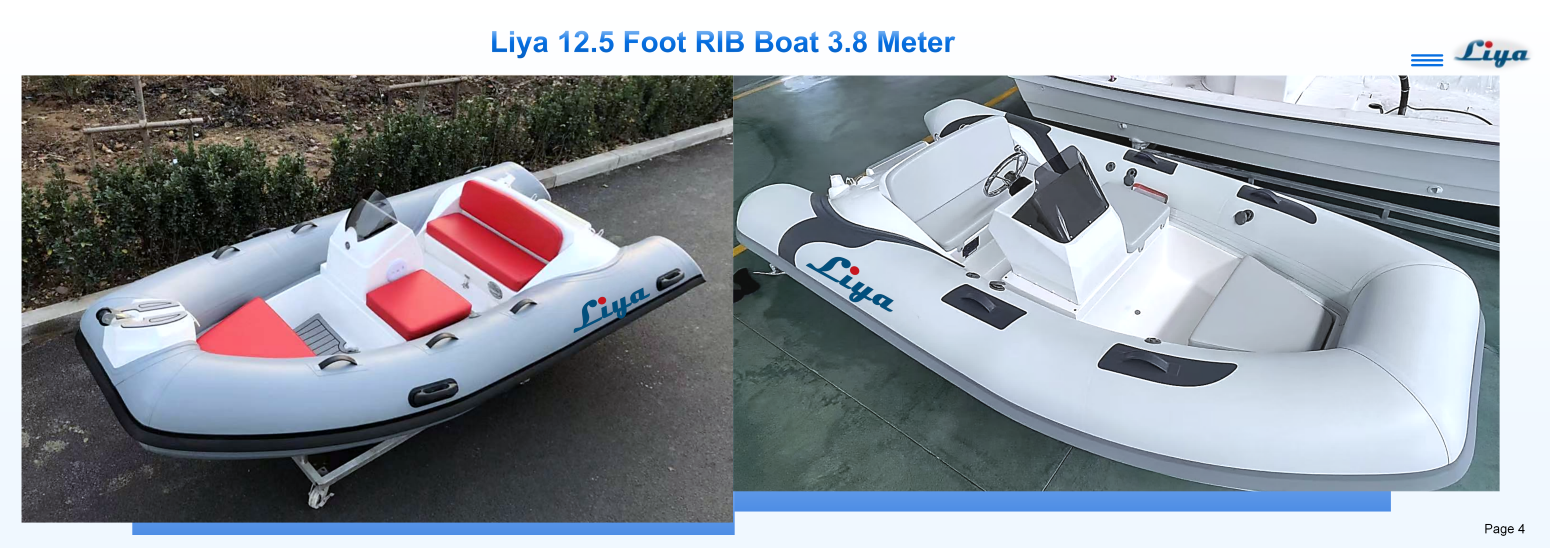 bow of the Liya RIB tender boat for fishing.