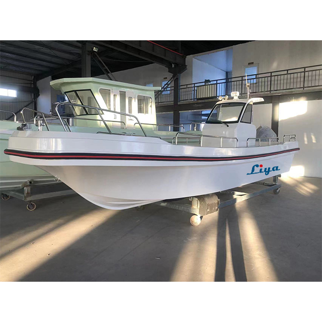 Liya 26 Foot Fiberglass Deck Boats 8 Meter Open fishing boat