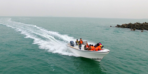 Liya Panga Boat Fiberglass with outboard motor