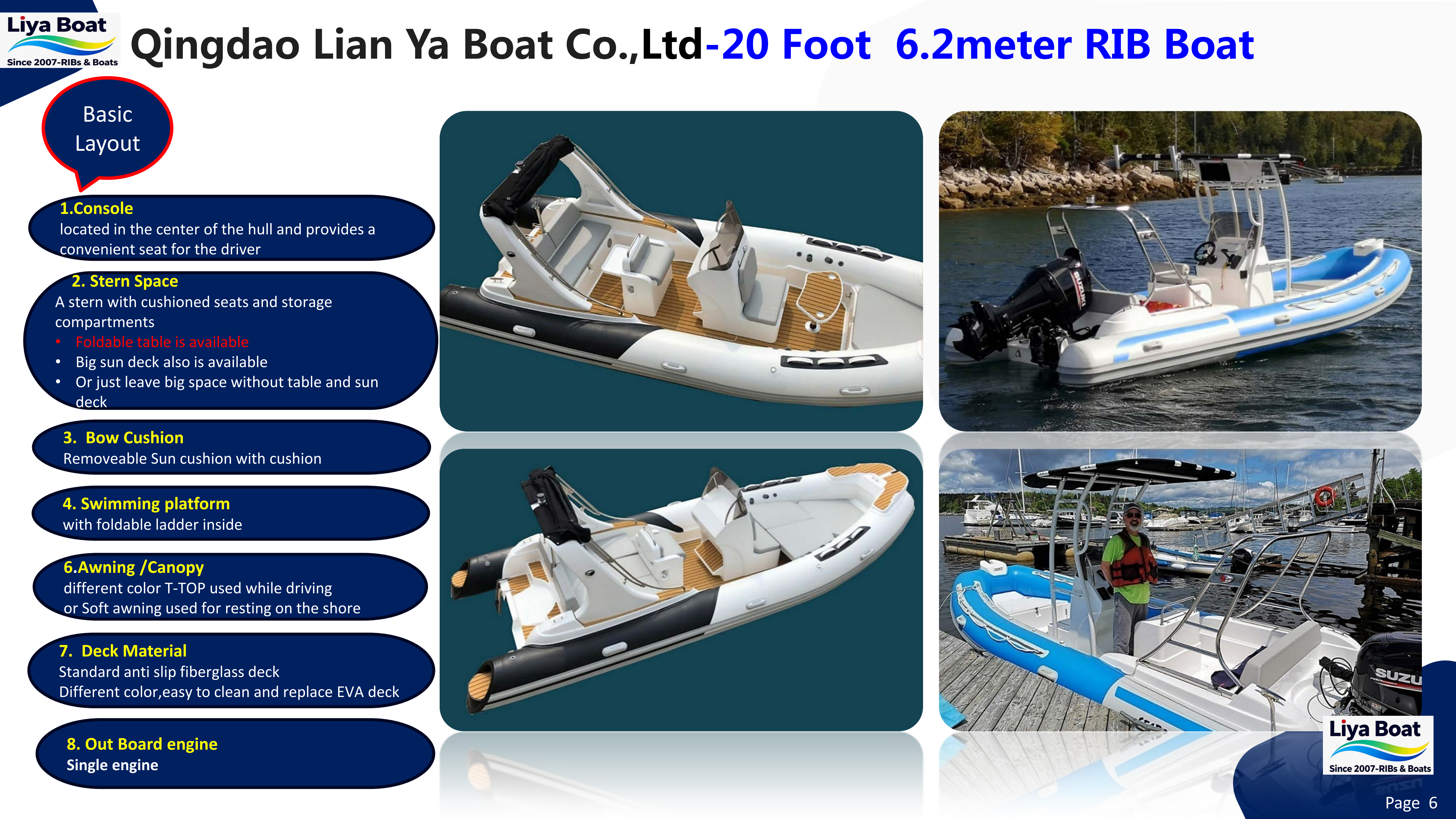 Stern view showing swim platform and ladder configuration