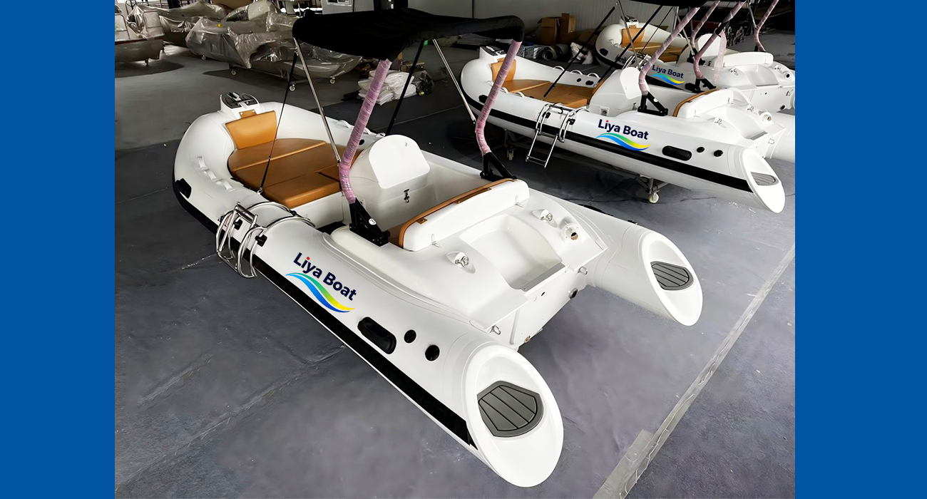 Liya 4.3m Yacht Tender RIB Dinghy 14ft,Side Console,7 Person,CE Certified