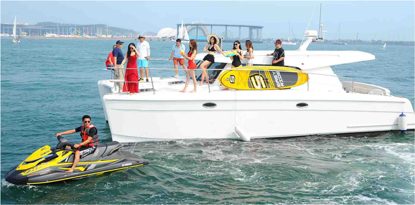 Liya catamaran boat 12people