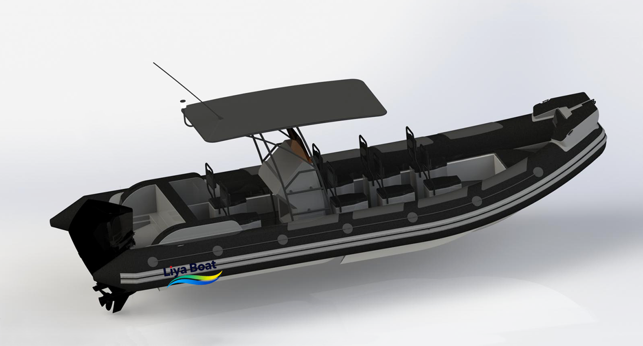 Liya 7.9m 26FT RHIB for Patrol, 16 Seats, Gun Rack Ready