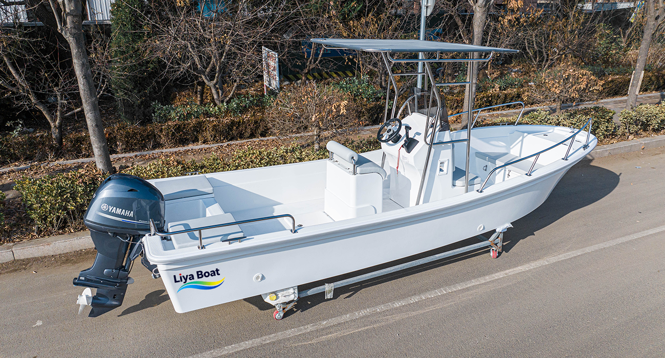 Liya 19FT Center Console FRP Panga Fishing Boat,CE Certified,for 8 Persons