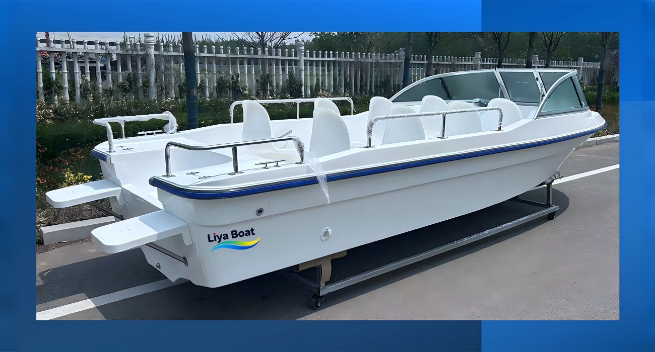 Liya 20ft Fiberglass Passenger Boat: 8-Seater for Tour,Fishing & Family Fun
