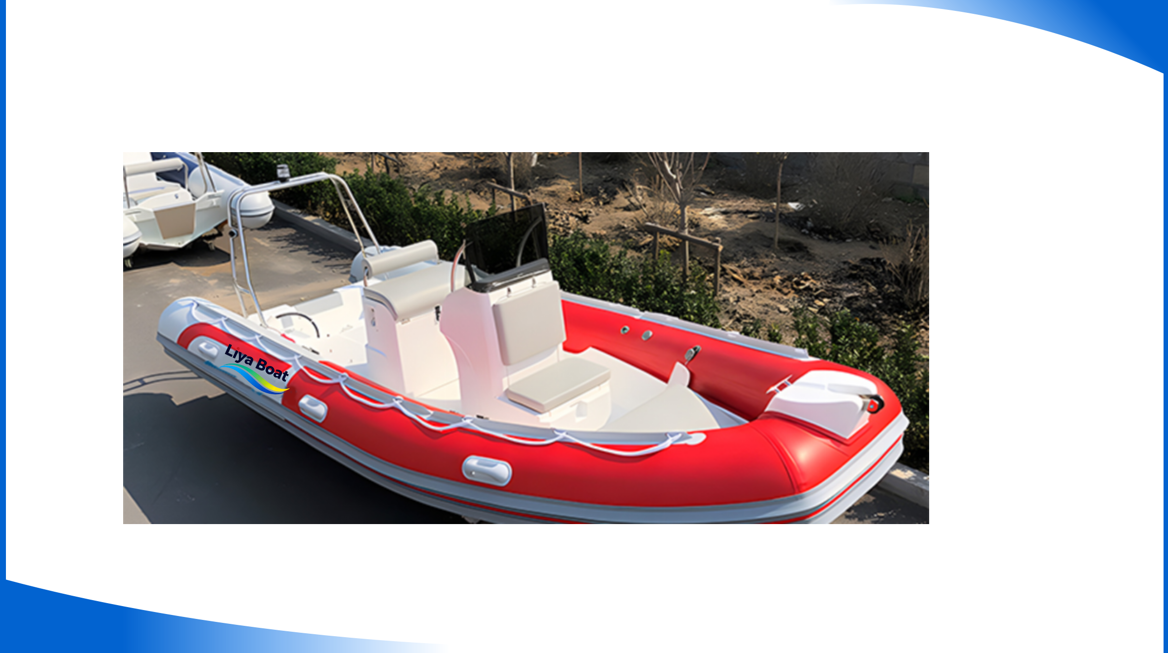 Liya 17FT 5.2m Open Deck RIB Boat 10 Persons Economic Fiberglass Hull with CE