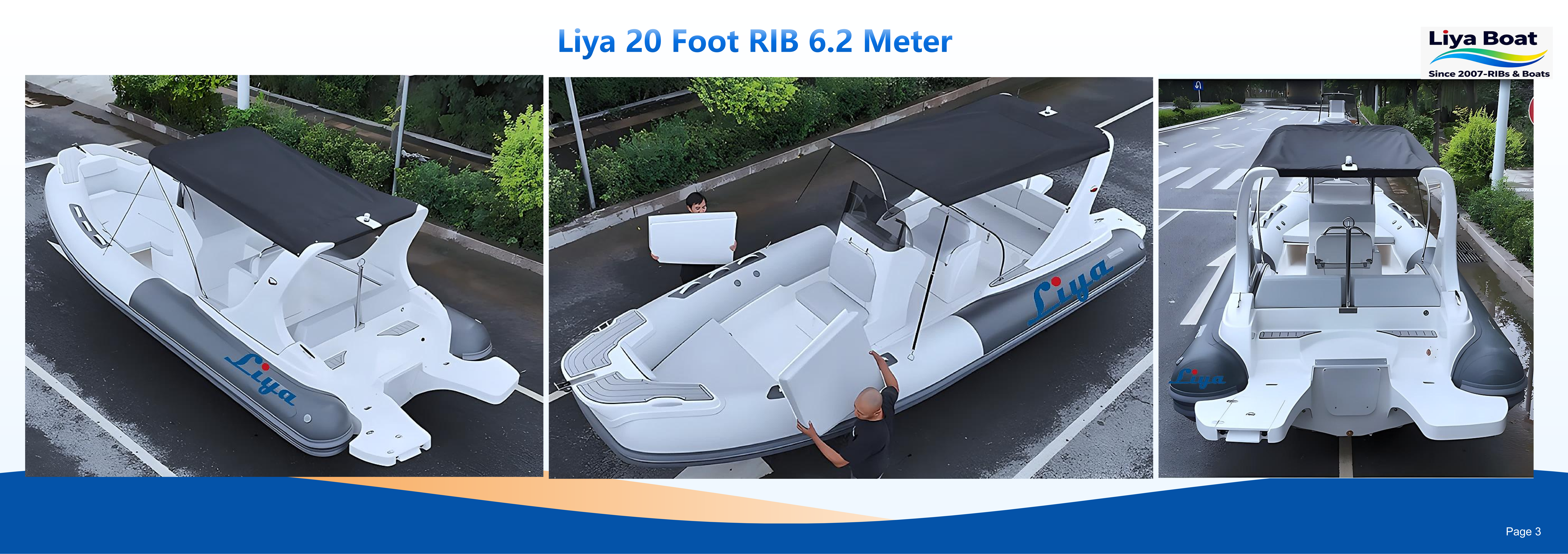 Optional fishing gear setup with rod holders on RIB