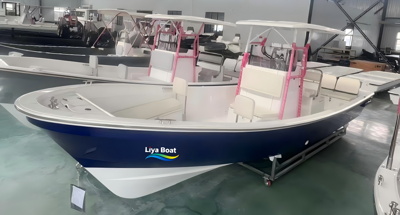 Deep-V Hull Design of 25FT Fiberglass Panga Boat