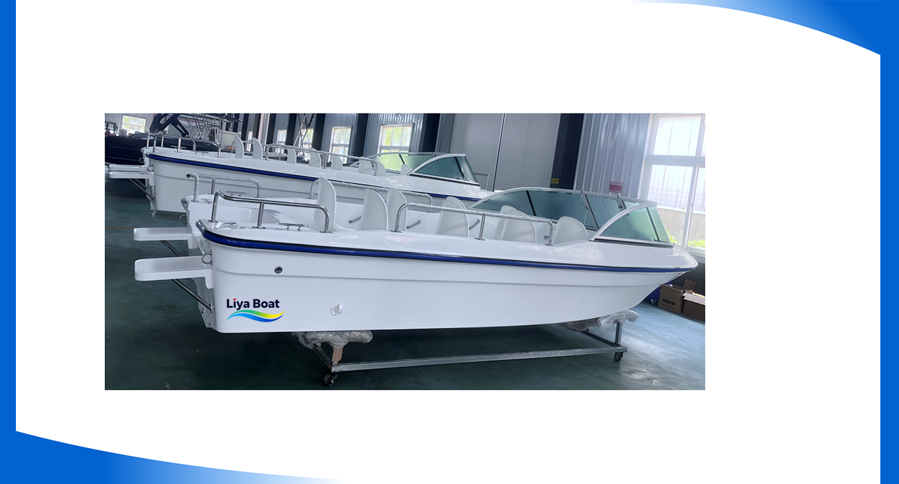 Liya 20ft Fiberglass Passenger Boat: 8-Seater for Tour,Fishing & Family Fun