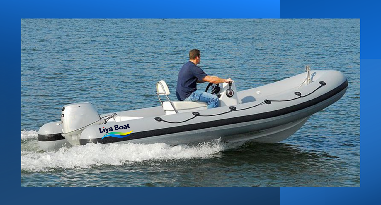 Liya 17FT 5.2m Open Deck RIB Boat 10 Persons Economic Fiberglass Hull with CE