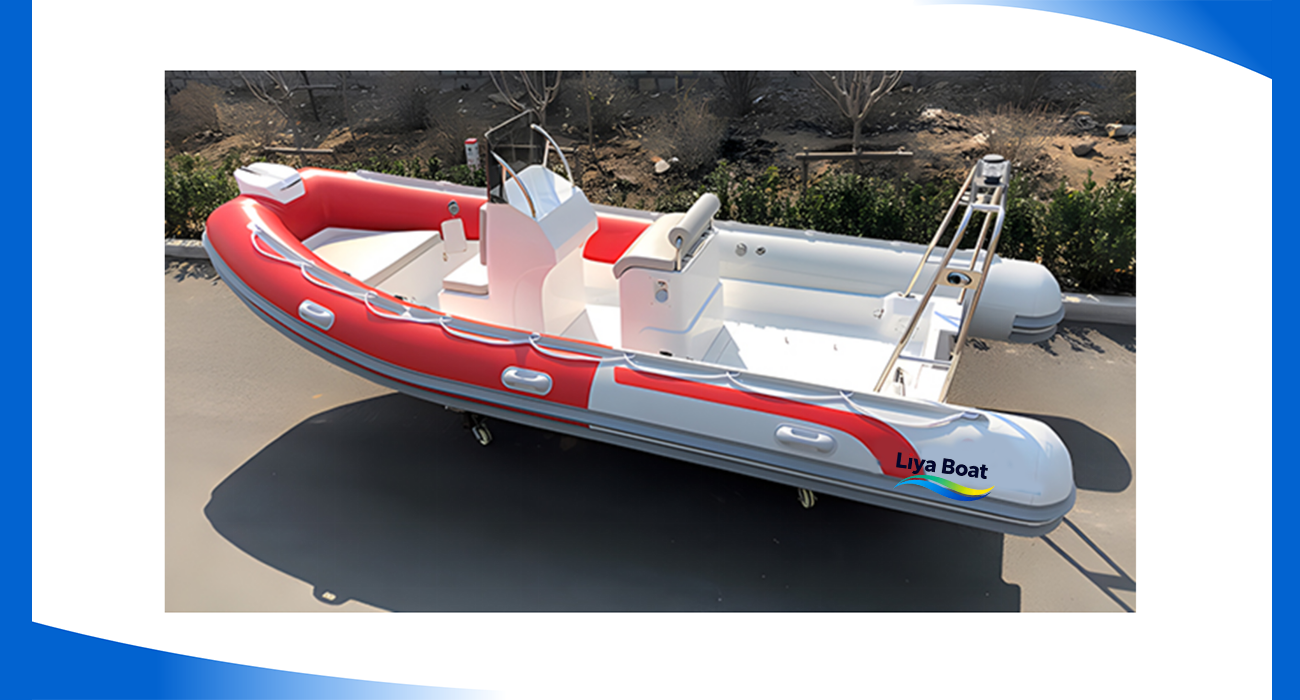 Liya 17FT 5.2m Open Deck RIB Boat 10 Persons Economic Fiberglass Hull with CE