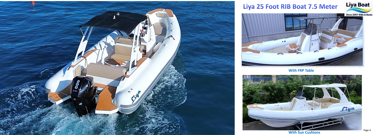 Swim platform with ladder on inflatable boat