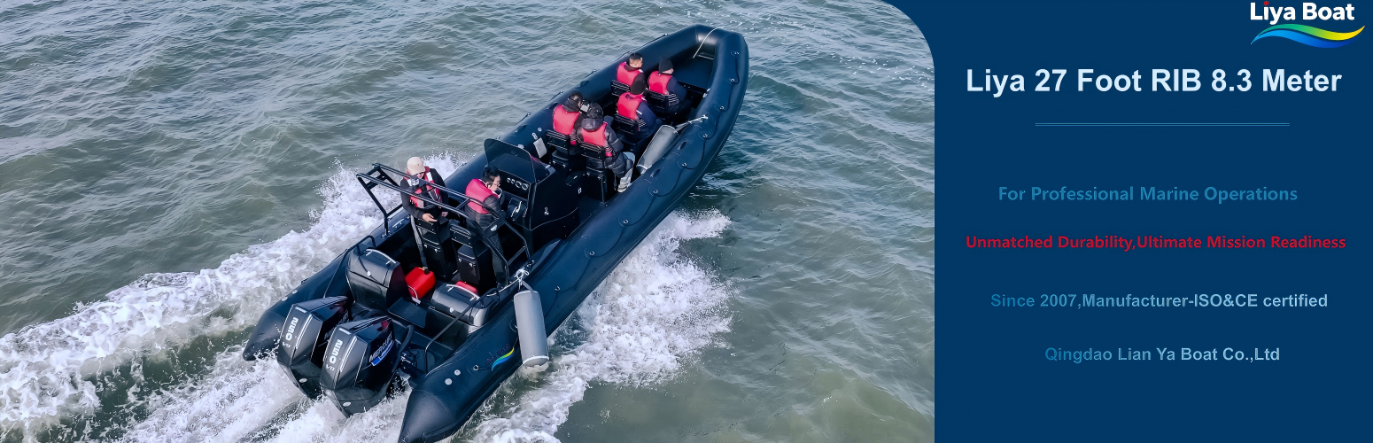 27ft heavy-duty patrol RIB boat CE certified fast-response professional vessel for 12 persons