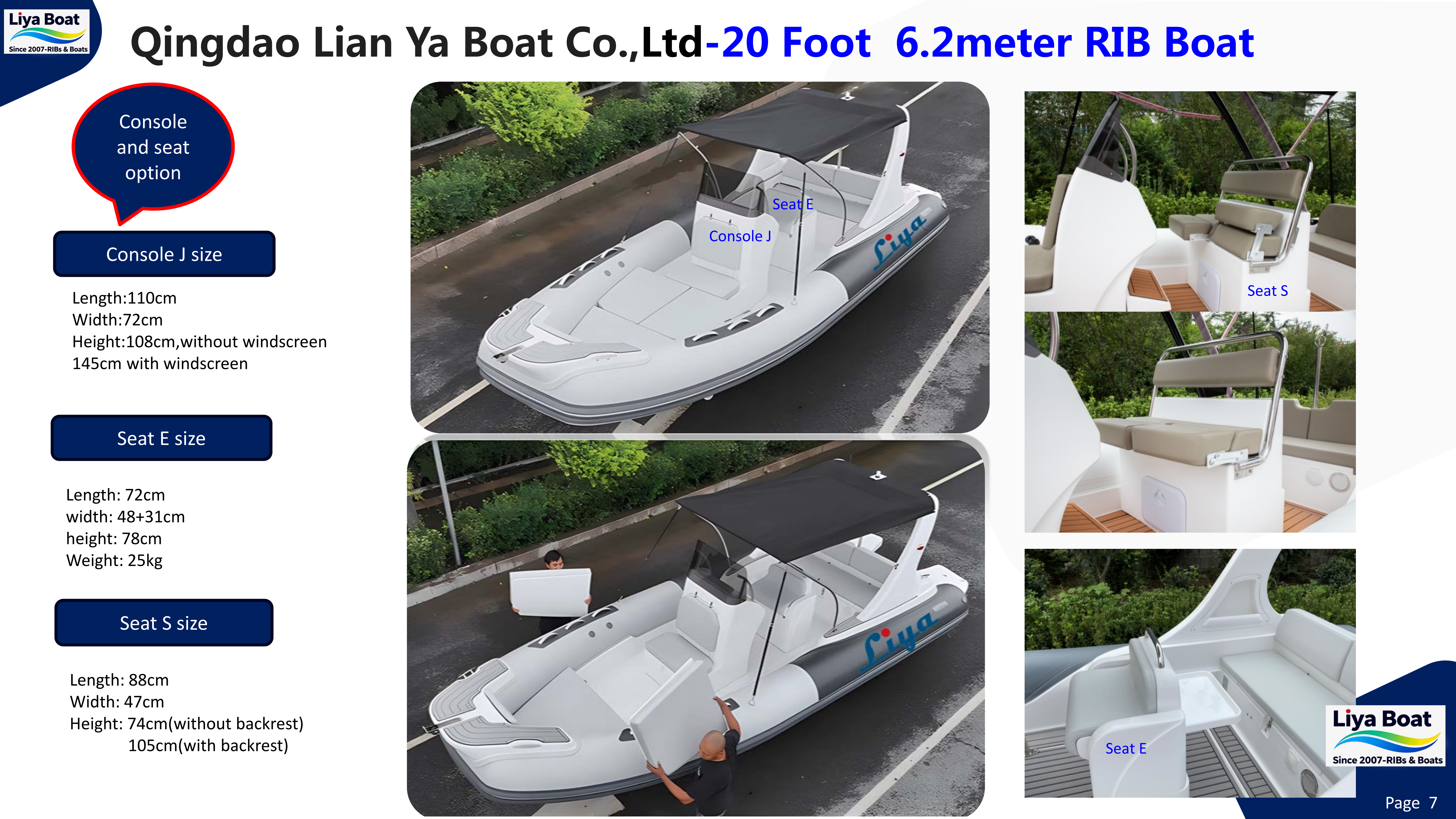 Customizable center console with storage on fishing RIB